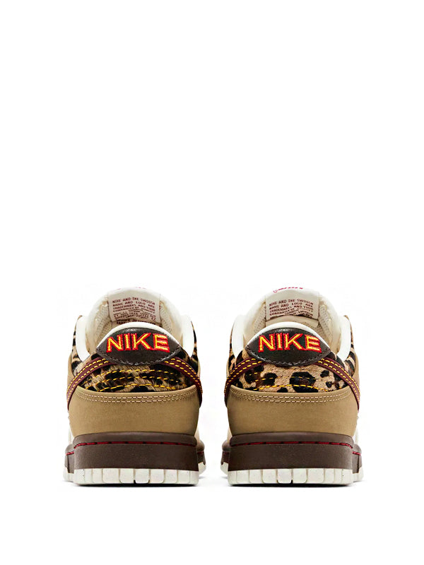Nike Dunk Low Retro Khaki Team Red Pearl White