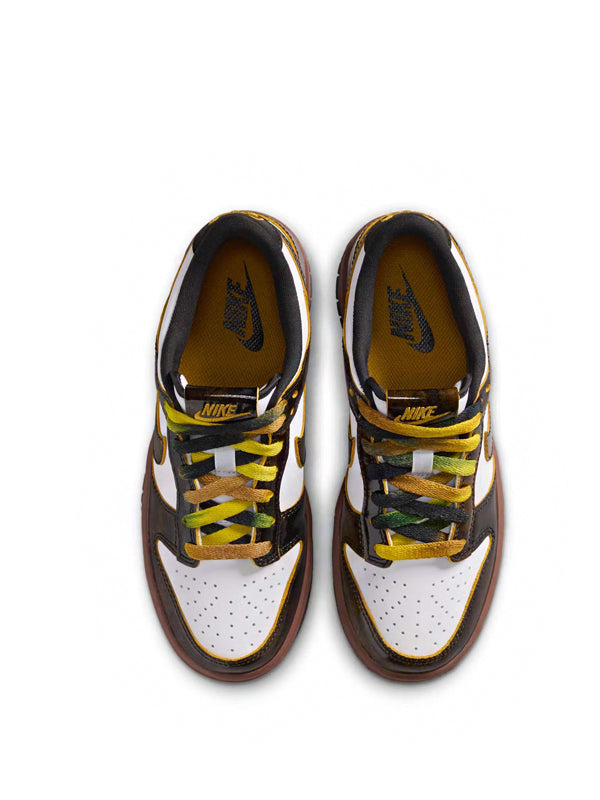 Nike Dunk Low SE GS Panda-Monium White Black Fauna Brown