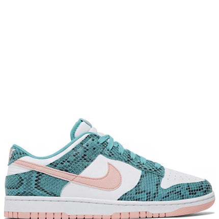 Nike Dunk Low Snakeskin Washed Teal Bleached Coral