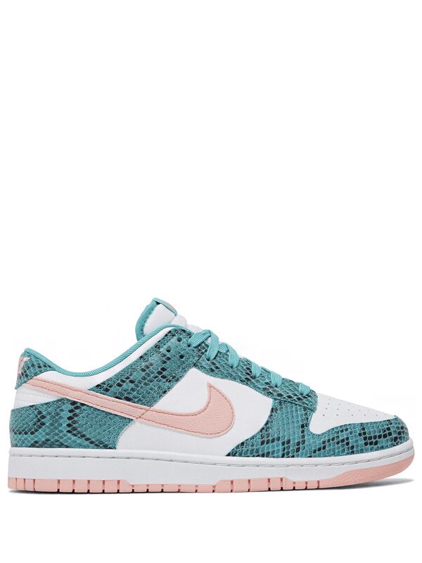 Nike Dunk Low Snakeskin Washed Teal Bleached Coral