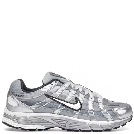 Nike P-6000 Metallic Silver Summit White-Wolf Grey