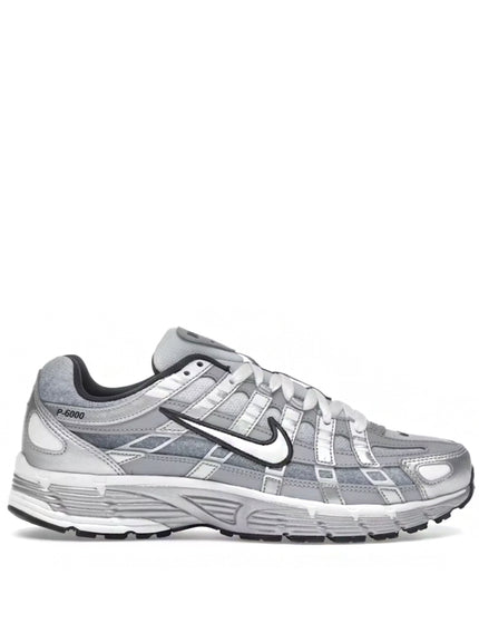 Nike P-6000 Metallic Silver Summit White-Wolf Grey