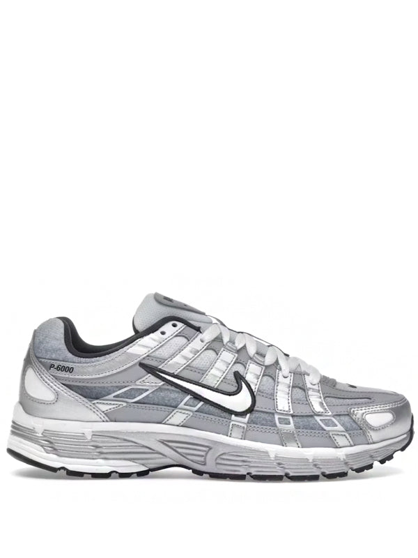 Nike P-6000 Metallic Silver Summit White-Wolf Grey