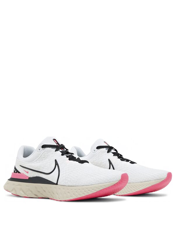 Nike React Infinity Run Flyknit 3 White Hyper Pink