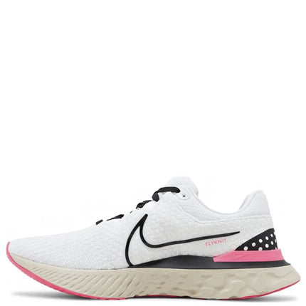 Nike React Infinity Run Flyknit 3 White Hyper Pink