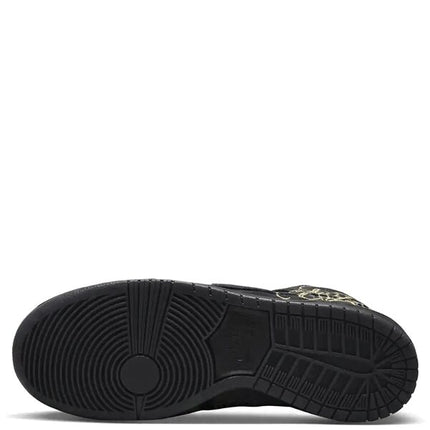 Nike SB Dunk High Pro Black and Metallic Gold