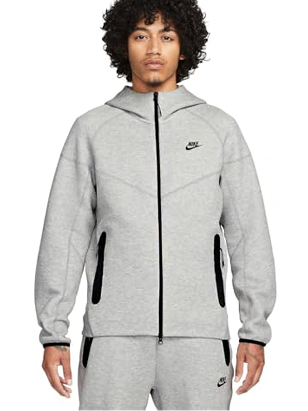 Nike Sportswear Tech Fleece Full-Zip Hoodie & Joggers Set Dark Heather Grey/Black