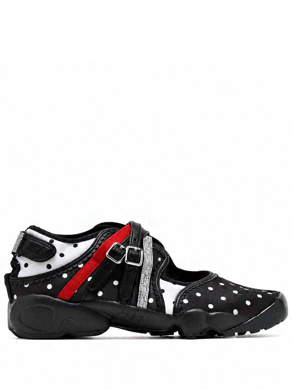Nike Air Rift Breathe Polka Dots Black Metallic Silver