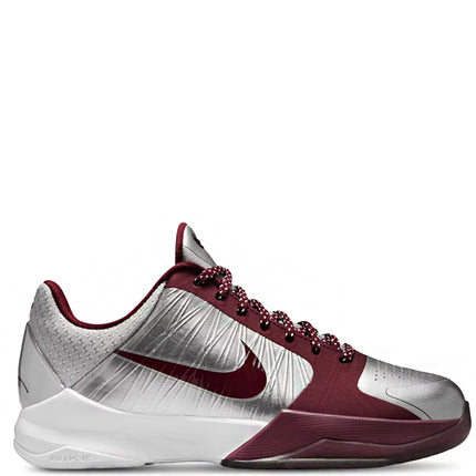Nike Kobe 5 Protro Lower Merion Aces Away Metallic Silver White Team Red