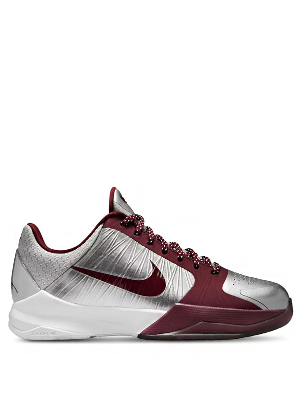 Nike Kobe 5 Protro Lower Merion Aces Away Metallic Silver White Team Red