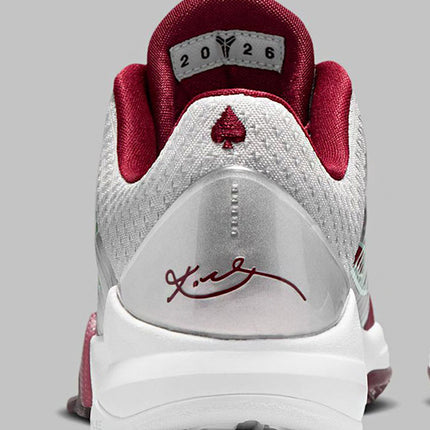 Nike Kobe 5 Protro Lower Merion Aces Away Metallic Silver White Team Red