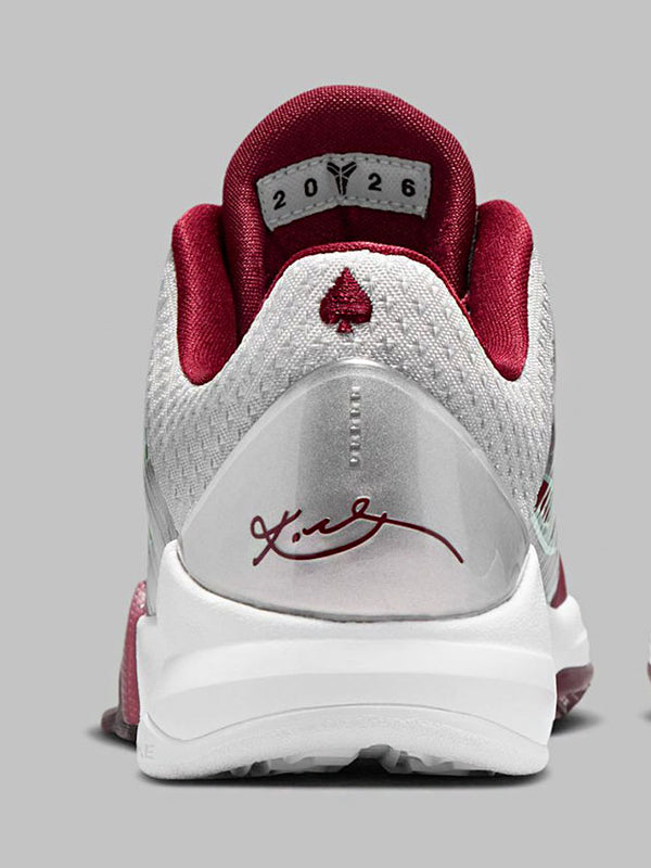 Nike Kobe 5 Protro Lower Merion Aces Away Metallic Silver White Team Red