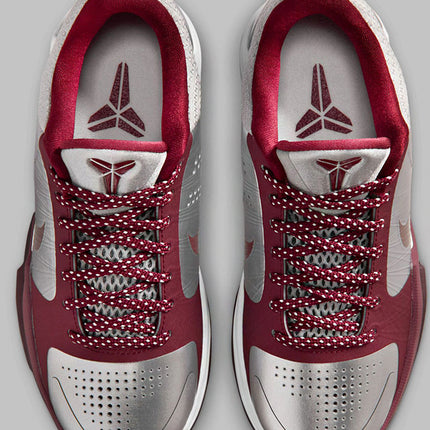 Nike Kobe 5 Protro Lower Merion Aces Away Metallic Silver White Team Red