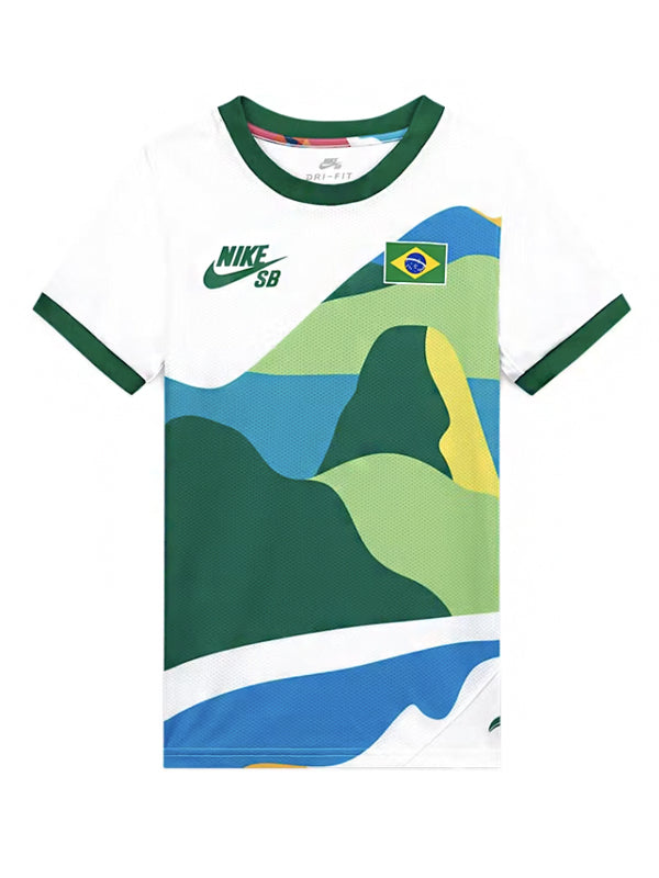 Nike SB x Parra Brazil Federation Kit Crew (Youth) Jersey White/Clover