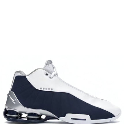 Nike Shox BB4 White Silver Navy