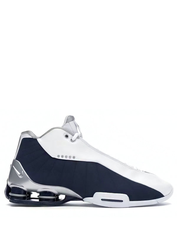 Nike Shox BB4 White Silver Navy