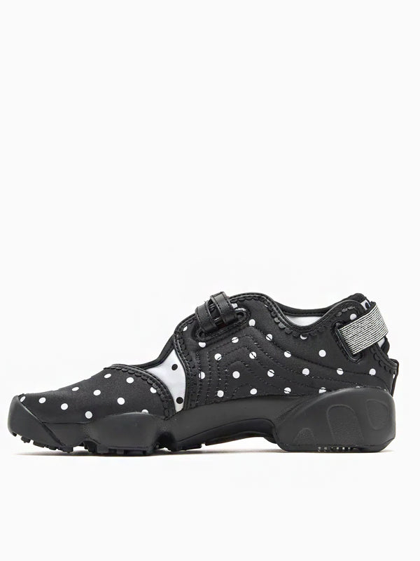 Nike Air Rift Breathe Polka Dots Black Metallic Silver