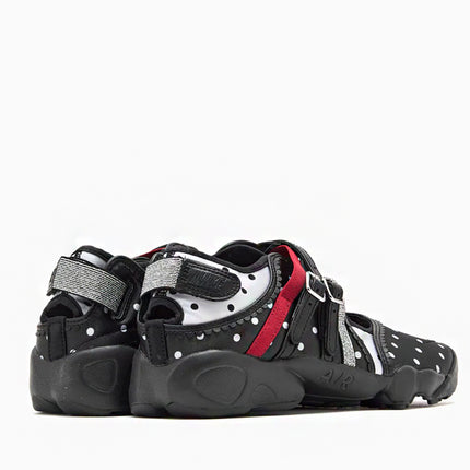 Nike Air Rift Breathe Polka Dots Black Metallic Silver