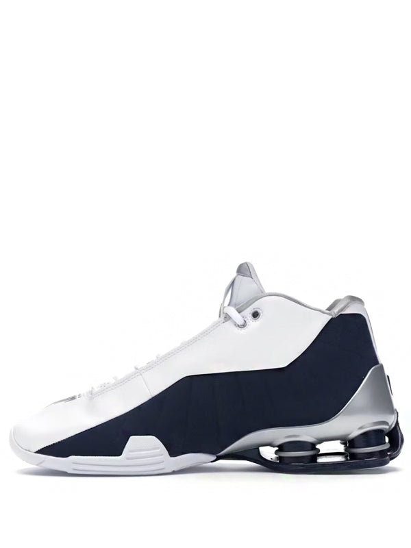 Nike Shox BB4 White Silver Navy