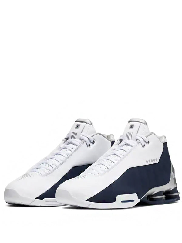 Nike Shox BB4 White Silver Navy