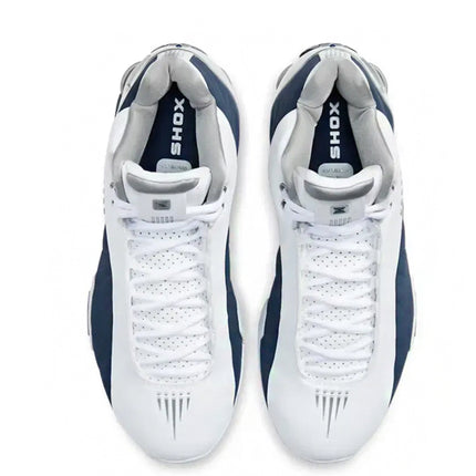 Nike Shox BB4 White Silver Navy