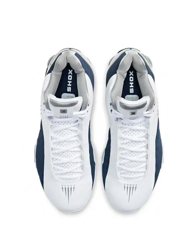 Nike Shox BB4 White Silver Navy