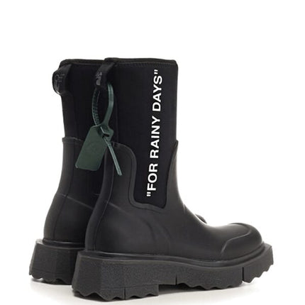 OFF-WHITE For Rainy Days Rain Boot Black