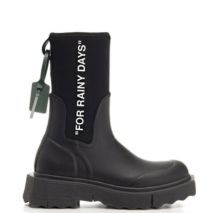 OFF-WHITE For Rainy Days Rain Boot Black