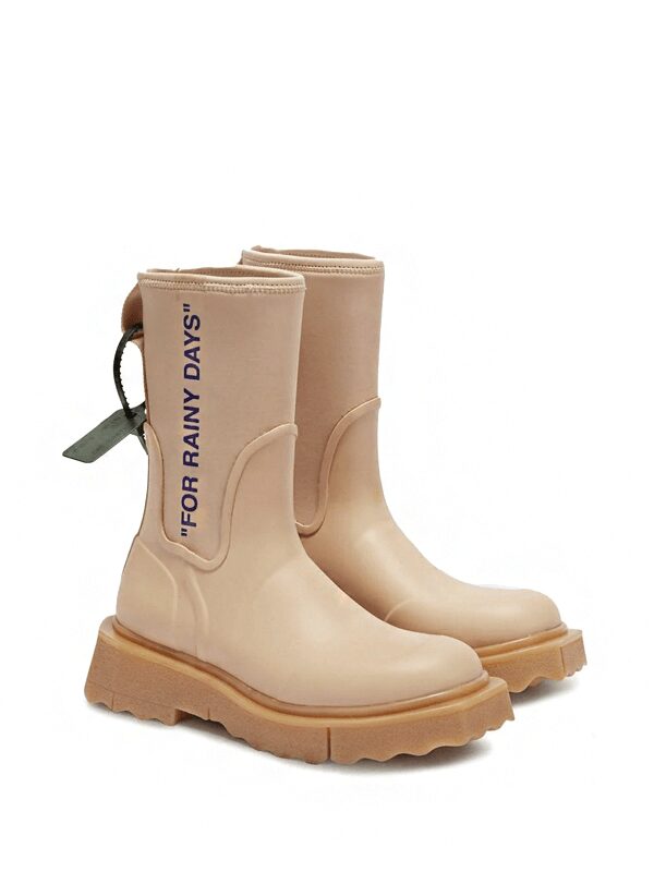 OFF-WHITE For Rainy Days Rain Boot Rose