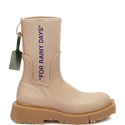OFF-WHITE For Rainy Days Rain Boot Rose