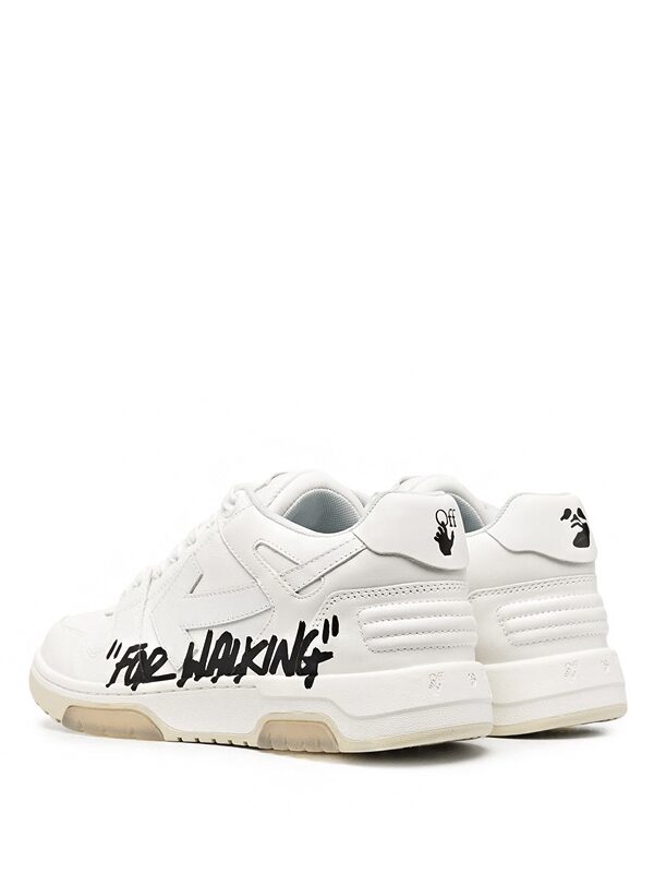 OFF-WHITE Out Of Office OOO Low Tops For Walking White Black