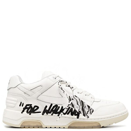 OFF-WHITE Out Of Office OOO Low Tops For Walking White Black