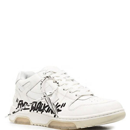 OFF-WHITE Out Of Office OOO Low Tops For Walking White Black