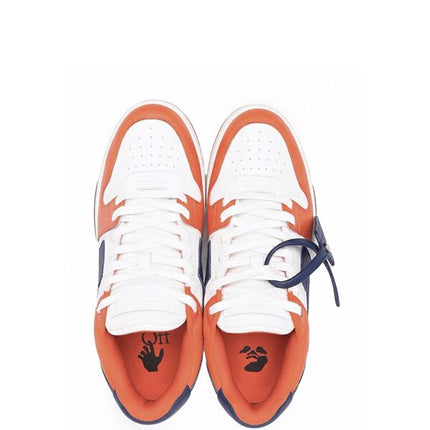OFF-WHITE Out Of Office OOO Low Tops White Orange Blue