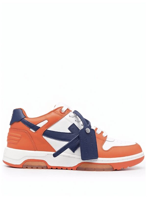 OFF-WHITE Out Of Office OOO Low Tops White Orange Blue