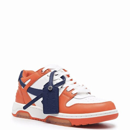 OFF-WHITE Out Of Office OOO Low Tops White Orange Blue