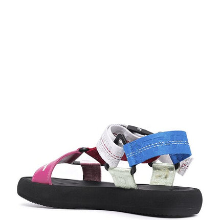 OFF-WHITE Trek Flat form Sandals Black Multicolor