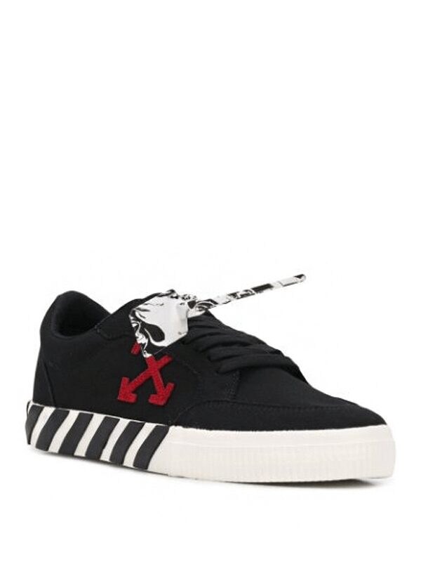 OFF-WHITE Vulc Low Black Red Arrow