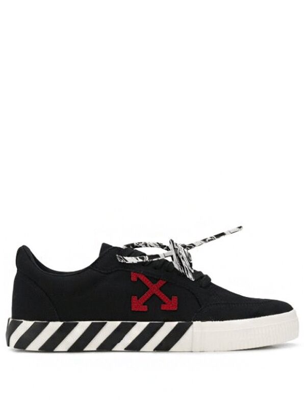 OFF-WHITE Vulc Low Black Red Arrow