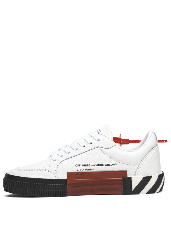 OFF-WHITE Vulcanized Low Canvas White Black