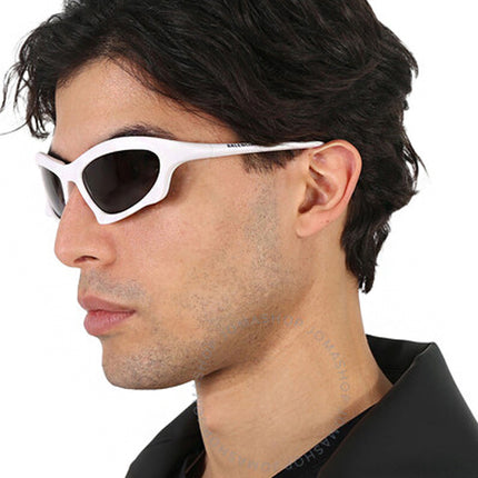 Óculos Balenciaga Bat Rectangle Frame White