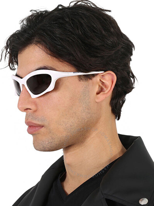Óculos Balenciaga Bat Rectangle Frame White