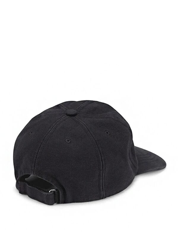 Off-White Bookish Logo Embroidered Baseball Cap Black/White