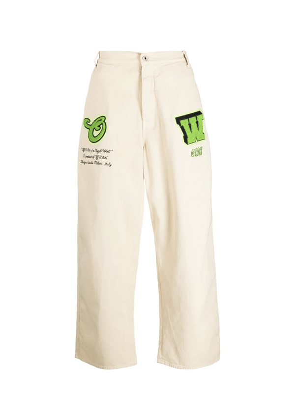 Off-White Calça Jeans Logo