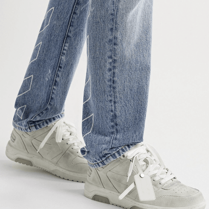Off-White Out Of Office Low Distressed White