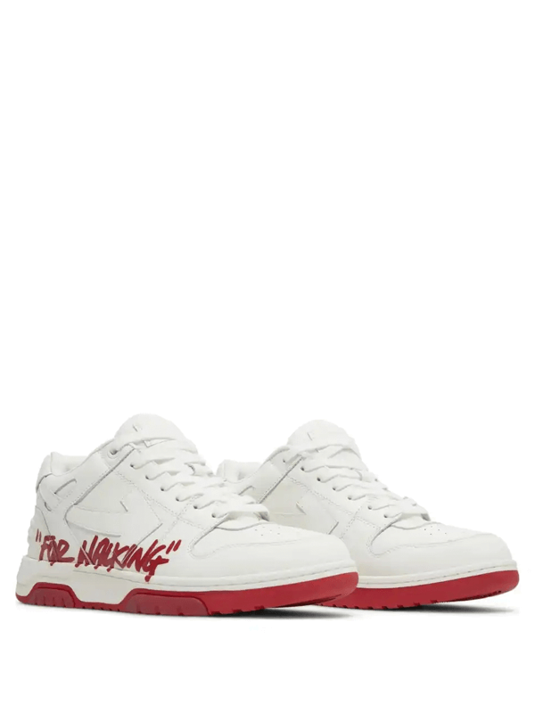 Off-White Out Of Office Low For Walking White Red