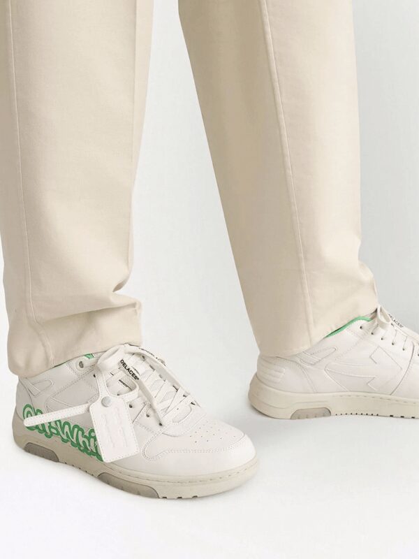 Off-White Out Of Office Script Green