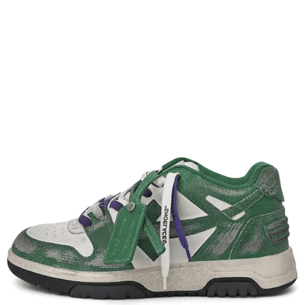 Off-White Out Of Office Vintage Leather White Green