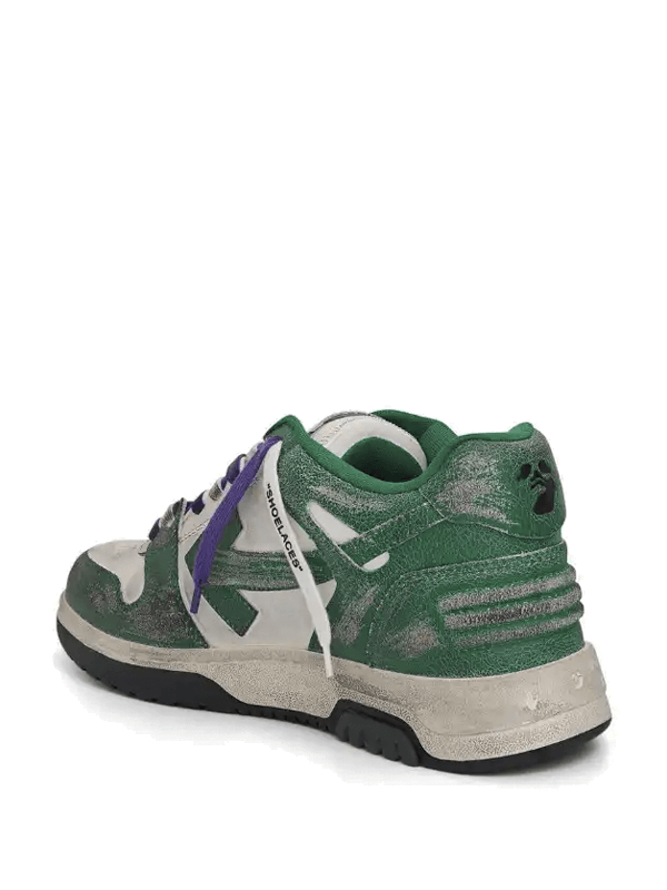 Off-White Out Of Office Vintage Leather White Green