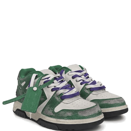 Off-White Out Of Office Vintage Leather White Green